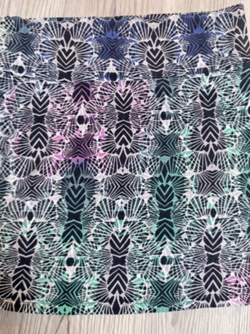 Charlotte Russe Abstract Geometric Mini Skirt Y2K dopamine style size XL